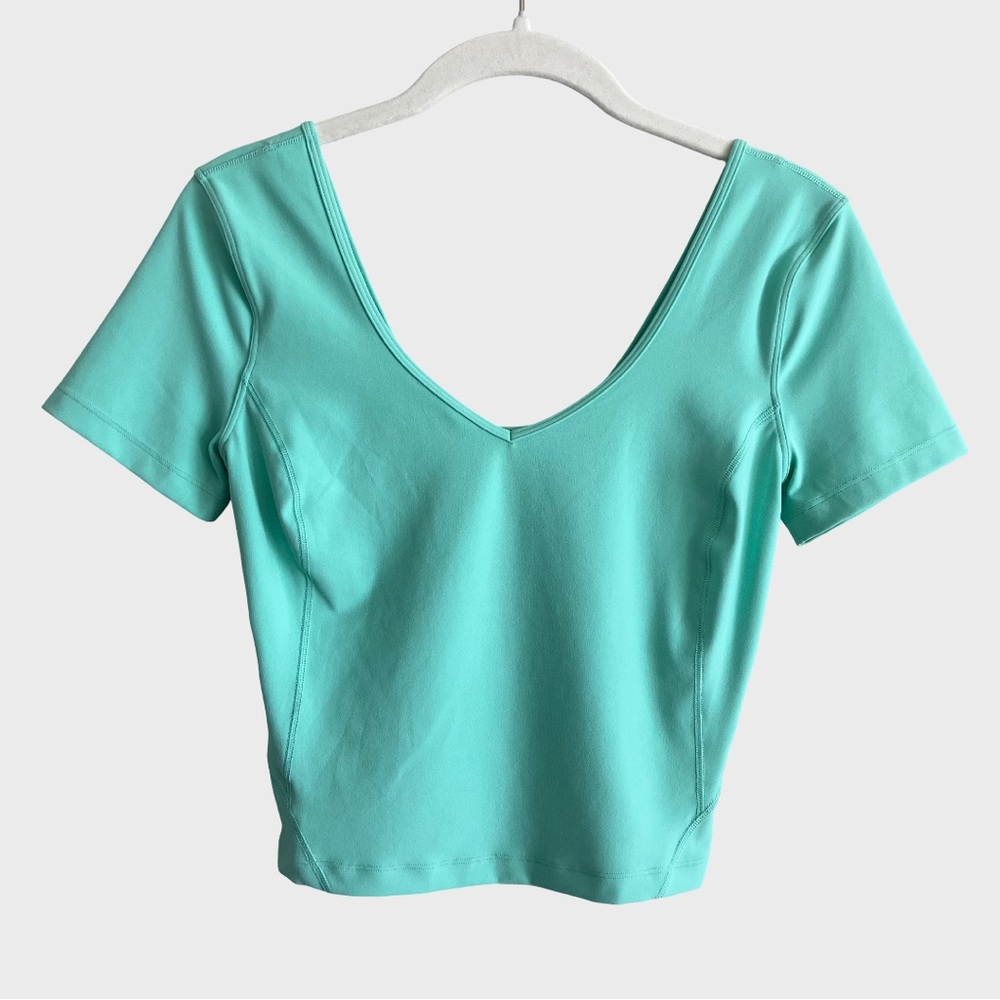 Lululemon Align T-Shirt Top Short Sleeve Shirt Nulu Wild Mint 4